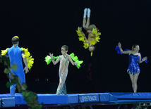 New Year party organized by Azerbaijan Gymnastics Federation. Baku. Azerbaijan, Dec.24, 2015